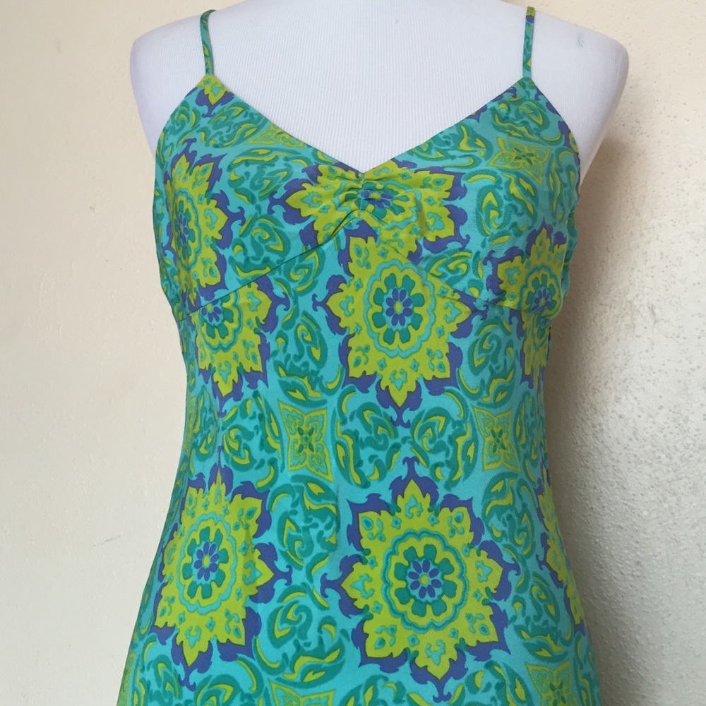 Tibi 100% Silk Sleeveless Sheath Dress - Picture 3 of 4